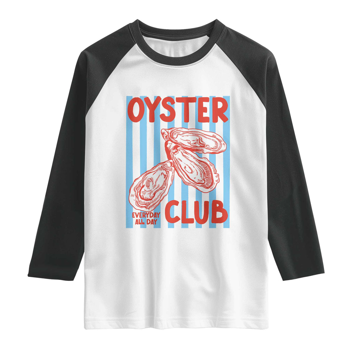 Oyster Club Raglan Shirt Coastal Girls Trip Beach Vacation Gift