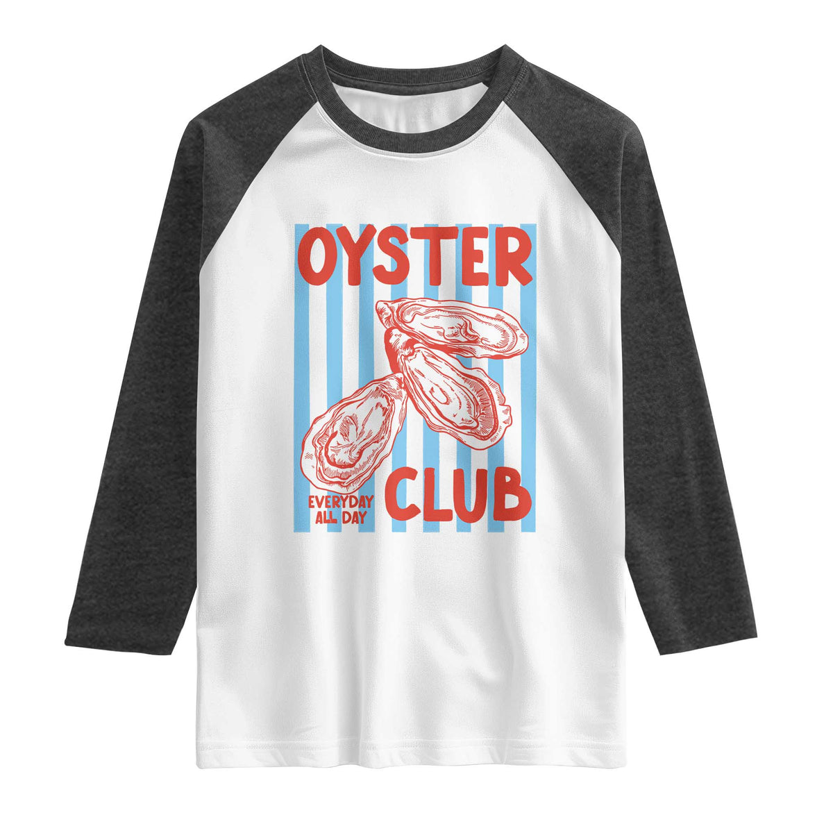 Oyster Club Raglan Shirt Coastal Girls Trip Beach Vacation Gift