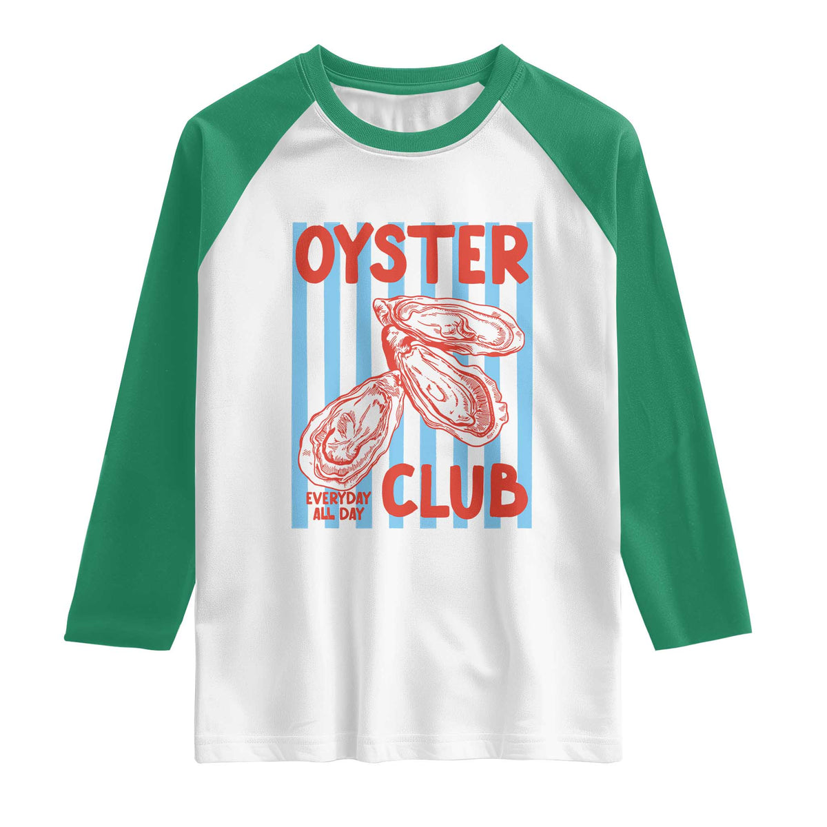 Oyster Club Raglan Shirt Coastal Girls Trip Beach Vacation Gift