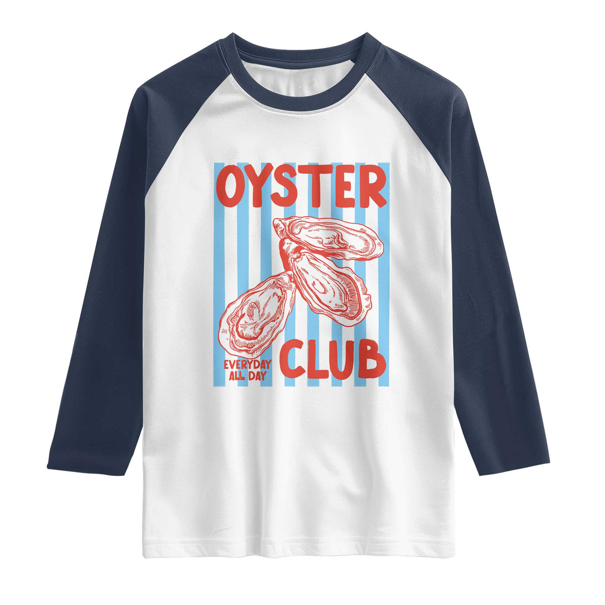 Oyster Club Raglan Shirt Coastal Girls Trip Beach Vacation Gift