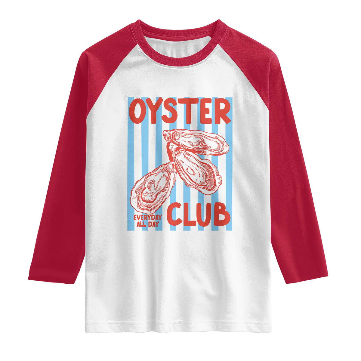 Oyster Club Raglan Shirt Coastal Girls Trip Beach Vacation Gift