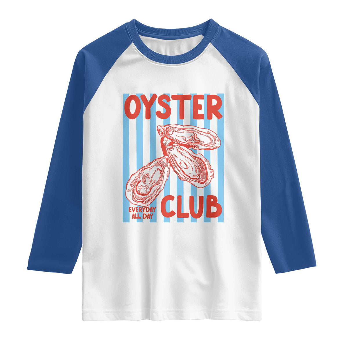 Oyster Club Raglan Shirt Coastal Girls Trip Beach Vacation Gift