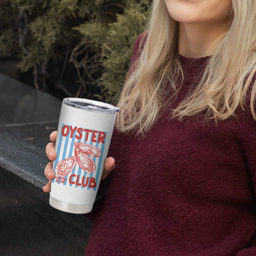 Oyster Club Tumbler Cup Coastal Girls Trip Beach Vacation Gift