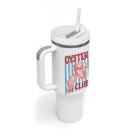 Oyster Club Tumbler With Handle Coastal Girls Trip Beach Vacation Gift