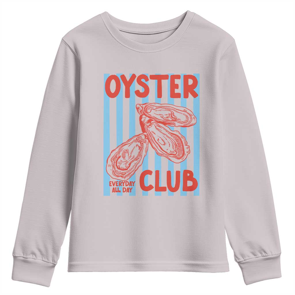 Oyster Club Youth Sweatshirt Coastal Girls Trip Beach Vacation Gift