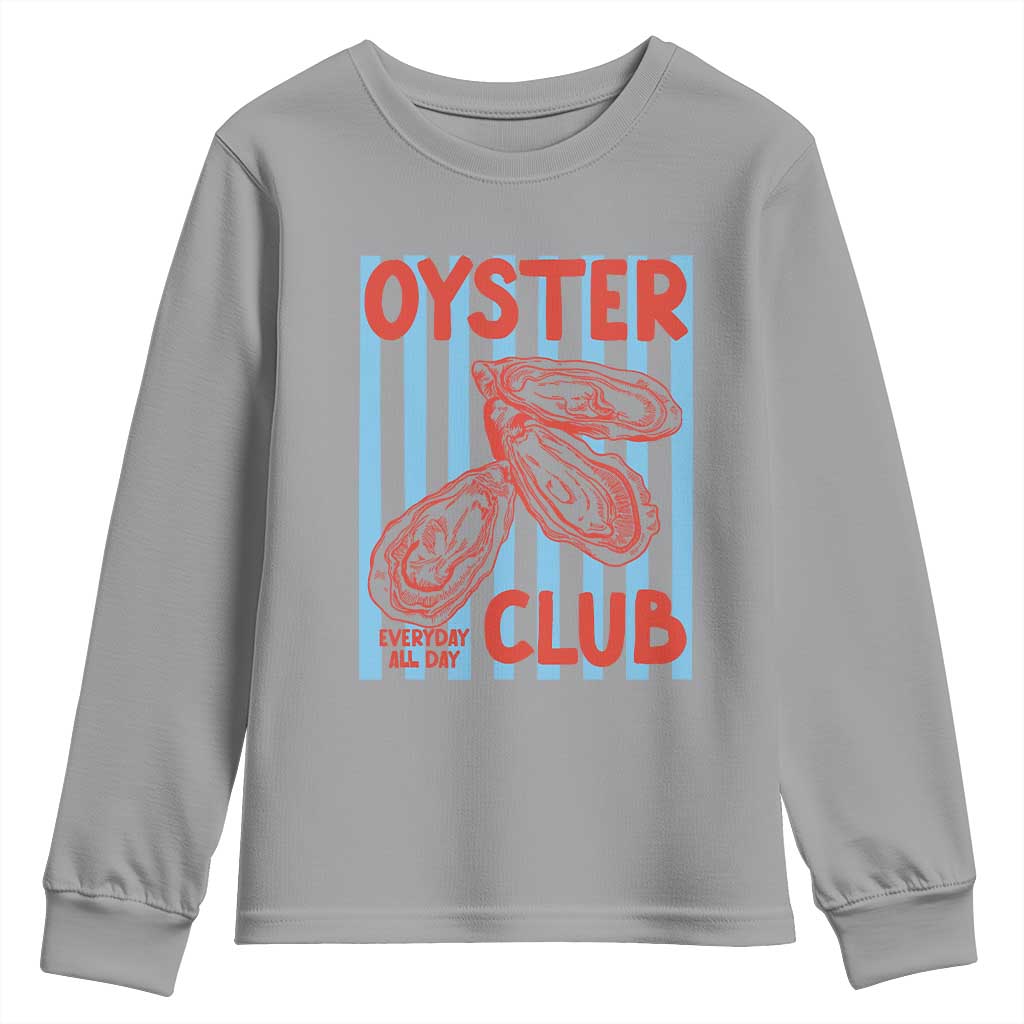 Oyster Club Youth Sweatshirt Coastal Girls Trip Beach Vacation Gift