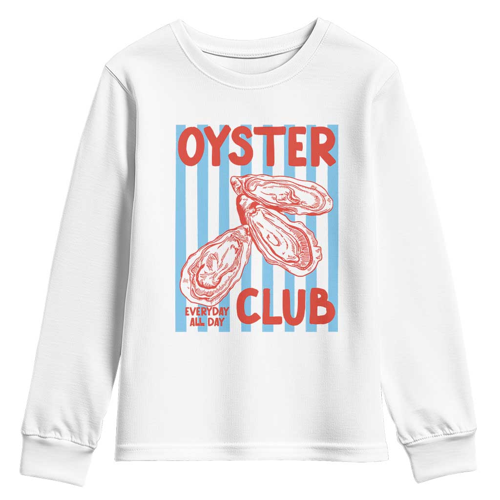 Oyster Club Youth Sweatshirt Coastal Girls Trip Beach Vacation Gift