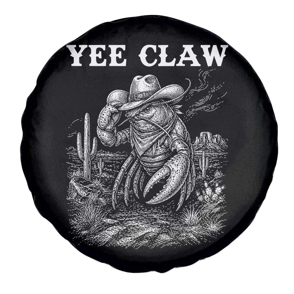 Yee Claw Lobster Spare Tire Cover Funny Crawfish Western Meme
