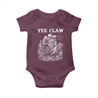 Yee Claw Lobster Baby Onesie Funny Crawfish Western Meme