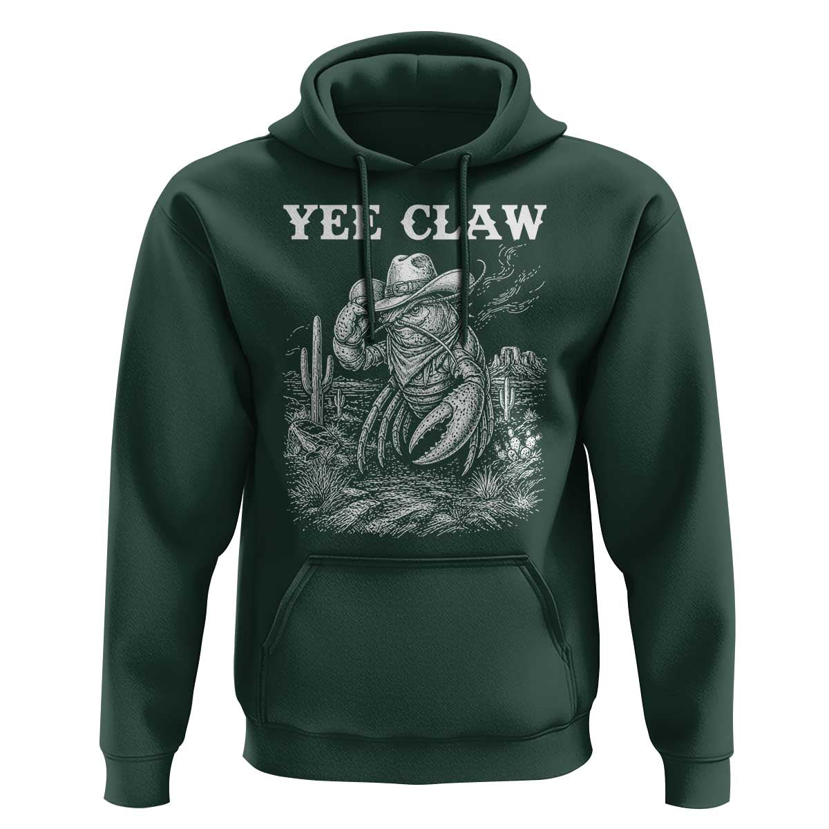 Yee Claw Lobster Hoodie Funny Crawfish Western Meme