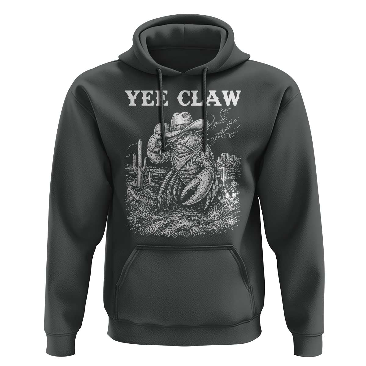 Yee Claw Lobster Hoodie Funny Crawfish Western Meme