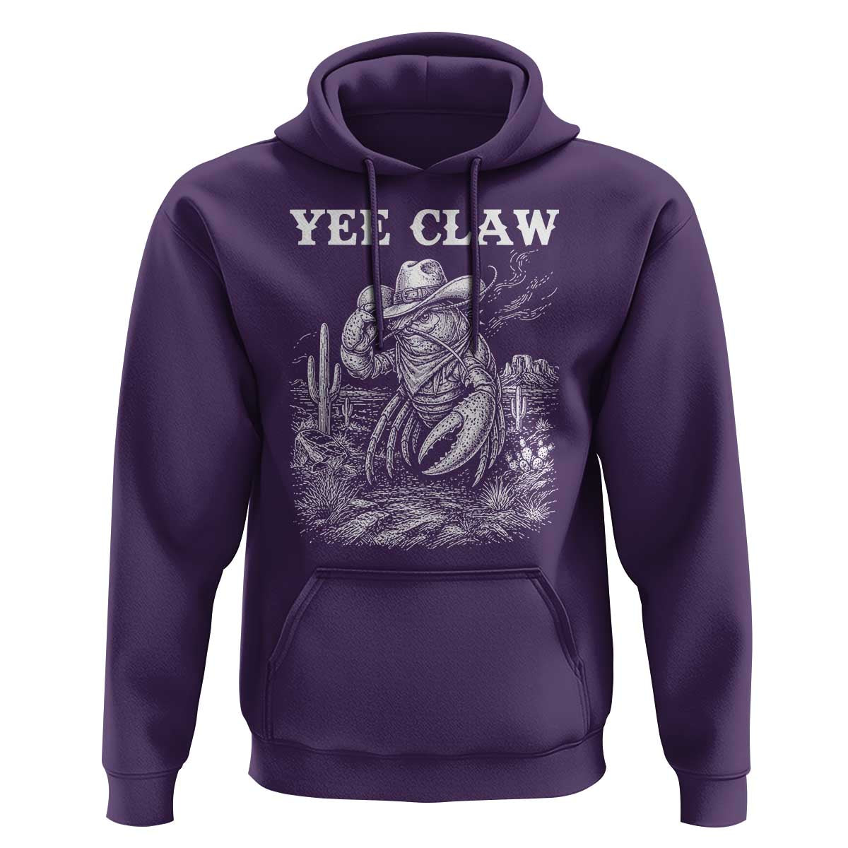 Yee Claw Lobster Hoodie Funny Crawfish Western Meme