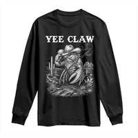 Yee Claw Lobster Long Sleeve Shirt Funny Crawfish Western Meme