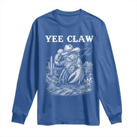 Yee Claw Lobster Long Sleeve Shirt Funny Crawfish Western Meme