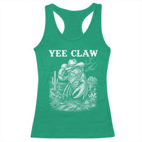 Yee Claw Lobster Racerback Tank Top Funny Crawfish Western Meme