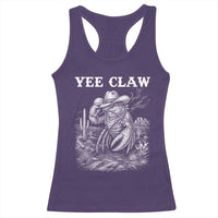Yee Claw Lobster Racerback Tank Top Funny Crawfish Western Meme