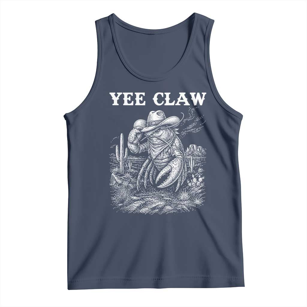 Yee Claw Lobster Tank Top Funny Crawfish Western Meme