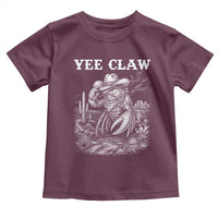 Yee Claw Lobster Toddler T Shirt Funny Crawfish Western Meme