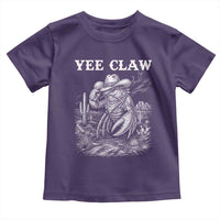 Yee Claw Lobster Toddler T Shirt Funny Crawfish Western Meme