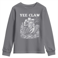 Yee Claw Lobster Youth Sweatshirt Funny Crawfish Western Meme