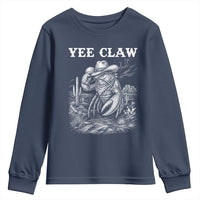Yee Claw Lobster Youth Sweatshirt Funny Crawfish Western Meme