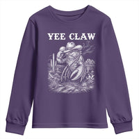 Yee Claw Lobster Youth Sweatshirt Funny Crawfish Western Meme