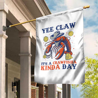 Yee Claw Lobster Garden Flag It's a Crawfish Kinda Day Summer Beach Vaction Gift