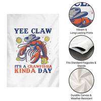 Yee Claw Lobster Garden Flag It's a Crawfish Kinda Day Summer Beach Vaction Gift