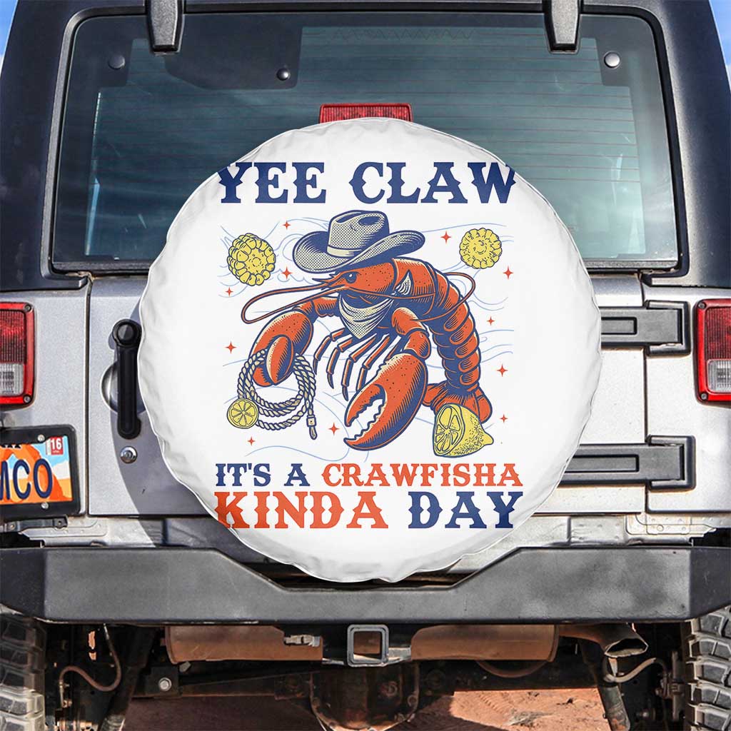 Yee Claw Lobster Spare Tire Cover It's a Crawfish Kinda Day Summer Beach Vaction Gift