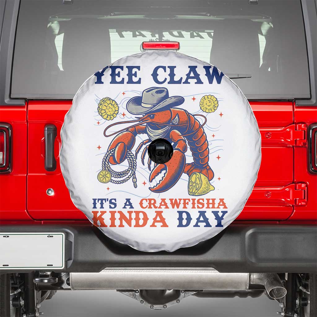 Yee Claw Lobster Spare Tire Cover It's a Crawfish Kinda Day Summer Beach Vaction Gift