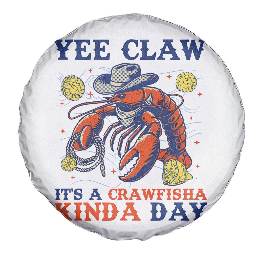 Yee Claw Lobster Spare Tire Cover It's a Crawfish Kinda Day Summer Beach Vaction Gift