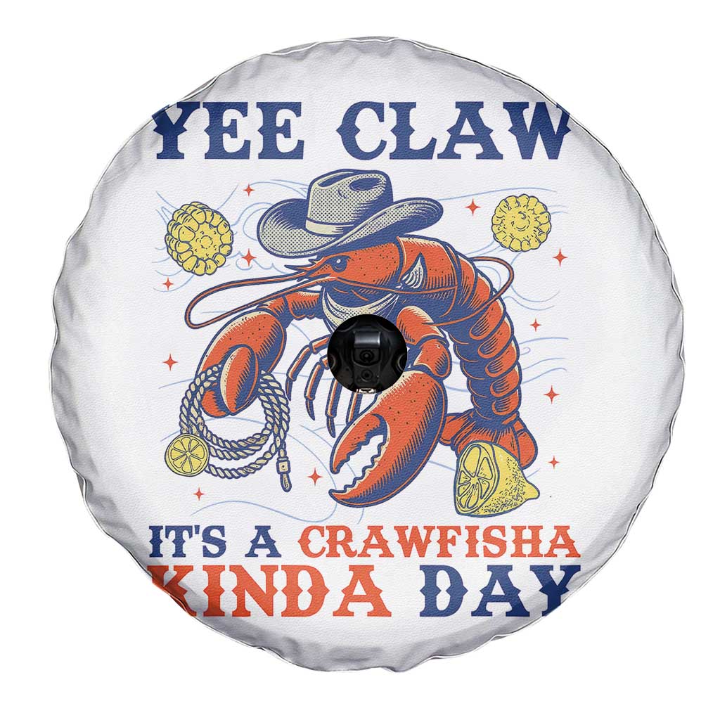Yee Claw Lobster Spare Tire Cover It's a Crawfish Kinda Day Summer Beach Vaction Gift