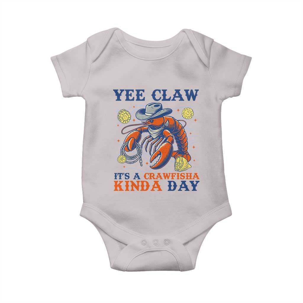 Yee Claw Lobster Baby Onesie It's a Crawfish Kinda Day Summer Beach Vaction Gift