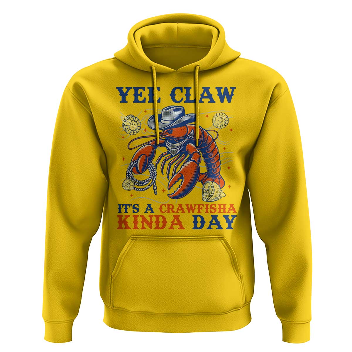 Yee Claw Lobster Hoodie It's a Crawfish Kinda Day Summer Beach Vaction Gift
