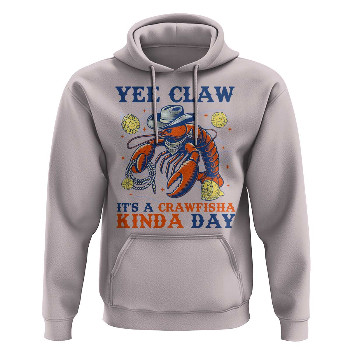 Yee Claw Lobster Hoodie It's a Crawfish Kinda Day Summer Beach Vaction Gift