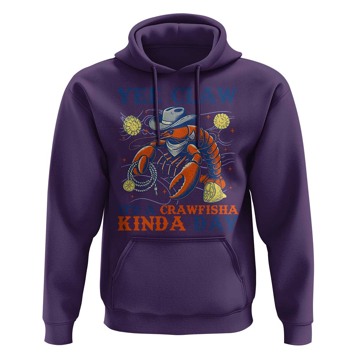 Yee Claw Lobster Hoodie It's a Crawfish Kinda Day Summer Beach Vaction Gift