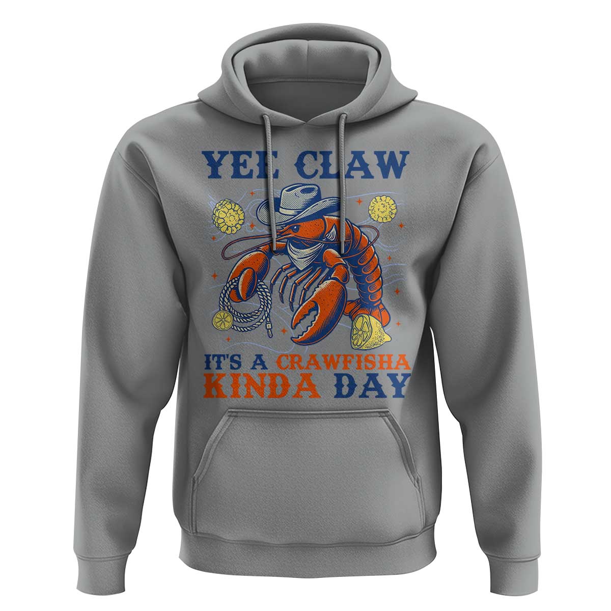 Yee Claw Lobster Hoodie It's a Crawfish Kinda Day Summer Beach Vaction Gift
