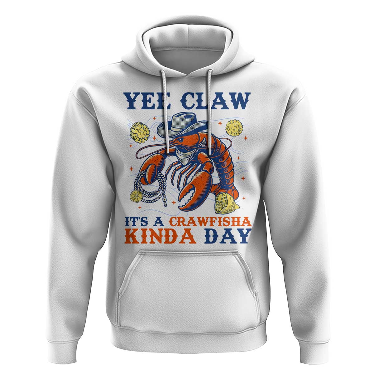 Yee Claw Lobster Hoodie It's a Crawfish Kinda Day Summer Beach Vaction Gift
