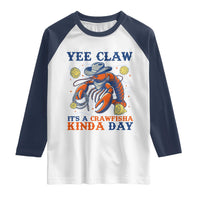 Yee Claw Lobster Raglan Shirt It's a Crawfish Kinda Day Summer Beach Vaction Gift