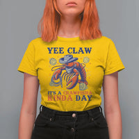 Yee Claw Lobster T Shirt For Women It's a Crawfish Kinda Day Summer Beach Vaction Gift
