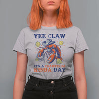 Yee Claw Lobster T Shirt For Women It's a Crawfish Kinda Day Summer Beach Vaction Gift