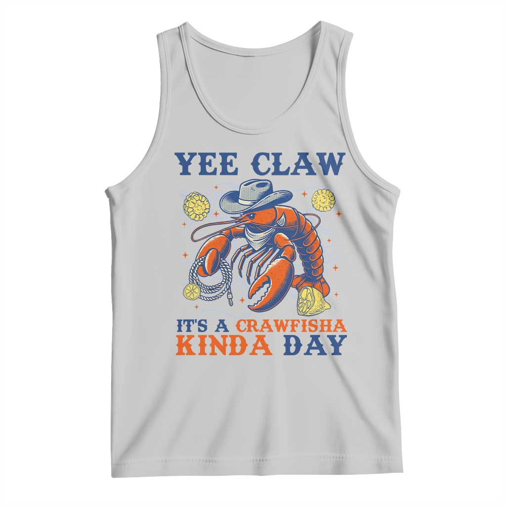 Yee Claw Lobster Tank Top It's a Crawfish Kinda Day Summer Beach Vaction Gift