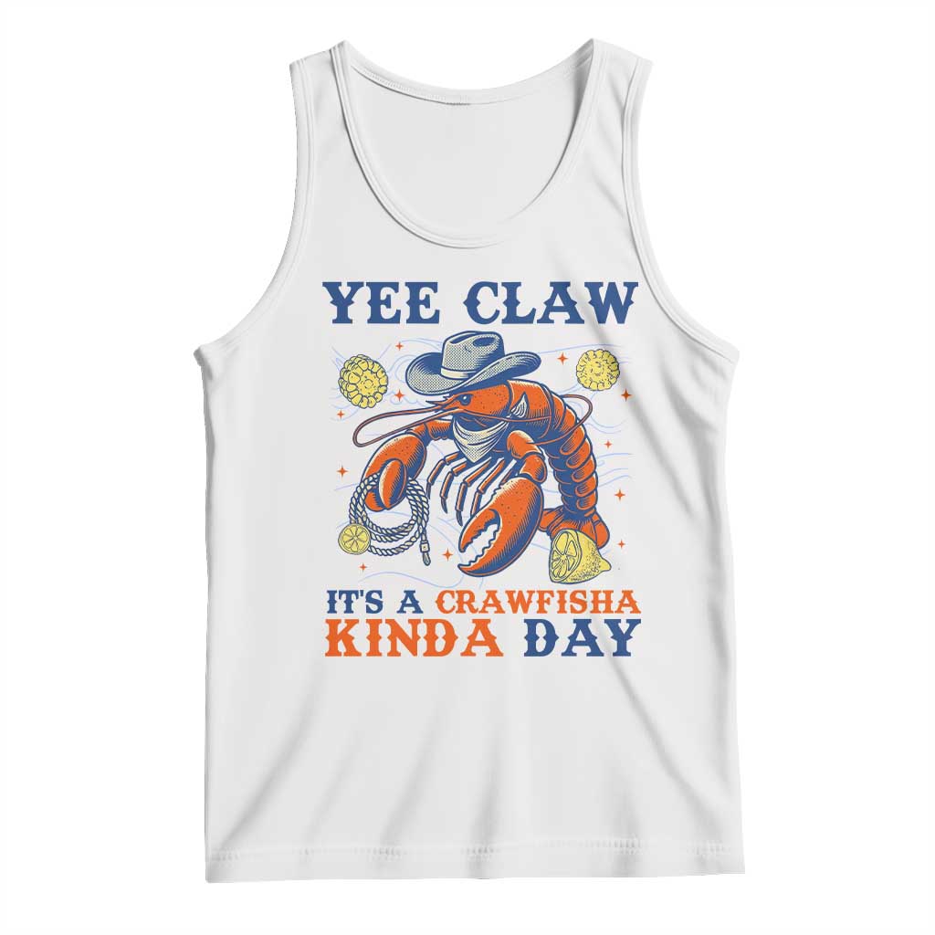 Yee Claw Lobster Tank Top It's a Crawfish Kinda Day Summer Beach Vaction Gift