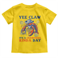 Yee Claw Lobster Toddler T Shirt It's a Crawfish Kinda Day Summer Beach Vaction Gift