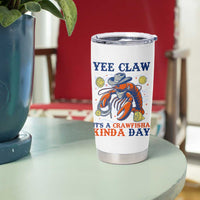 Yee Claw Lobster Tumbler Cup It's a Crawfish Kinda Day Summer Beach Vaction Gift