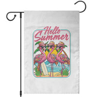 Summer Flamingo Pink Garden Flag Tropical Palm Tree Beach Vacation