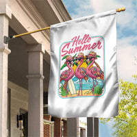 Summer Flamingo Pink Garden Flag Tropical Palm Tree Beach Vacation