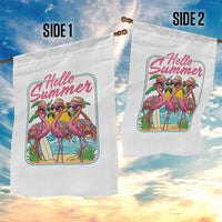 Summer Flamingo Pink Garden Flag Tropical Palm Tree Beach Vacation