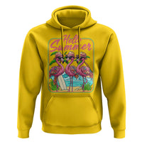 Summer Flamingo Pink Hoodie Tropical Palm Tree Beach Vacation