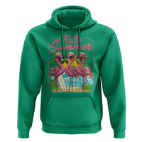 Summer Flamingo Pink Hoodie Tropical Palm Tree Beach Vacation